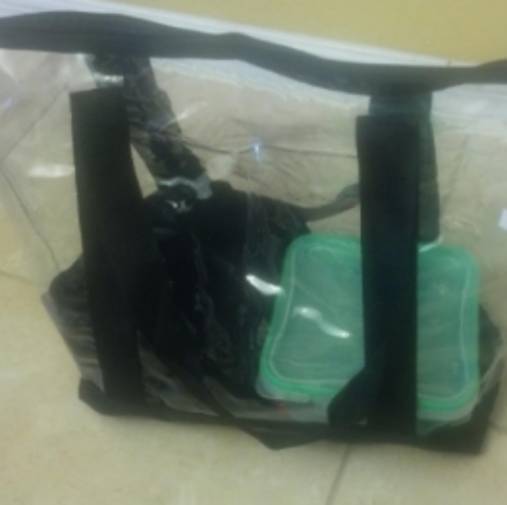 Clear tote bag